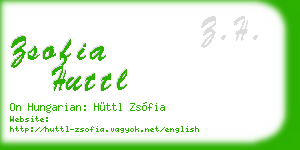 zsofia huttl business card